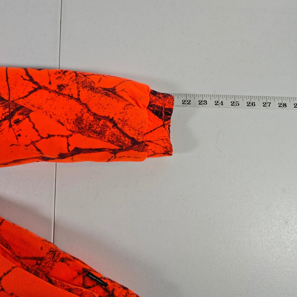 Naked North Camo Orange Fleece Hooded Jacket Women's Size M Mountain Prairie - Picture 5 of 10